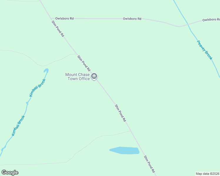 map of restaurants, bars, coffee shops, grocery stores, and more near 1084 Shin Pond Road in Mount Chase