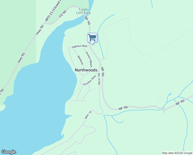 map of restaurants, bars, coffee shops, grocery stores, and more near Exodus Way in Cougar