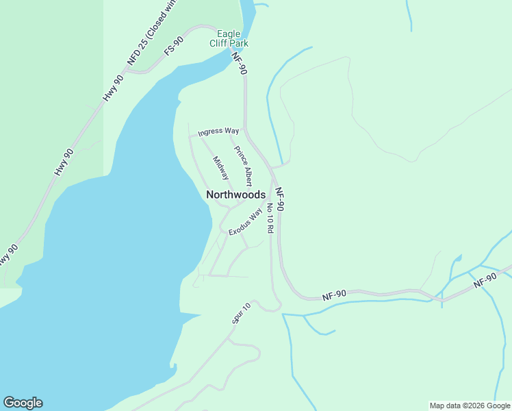 map of restaurants, bars, coffee shops, grocery stores, and more near in Northwoods