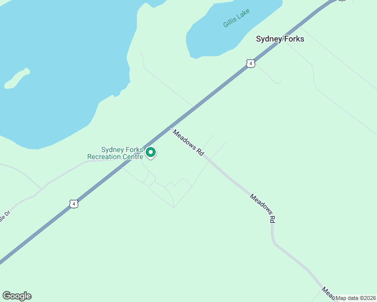 map of restaurants, bars, coffee shops, grocery stores, and more near 22 Meadows Road in Sydney Forks