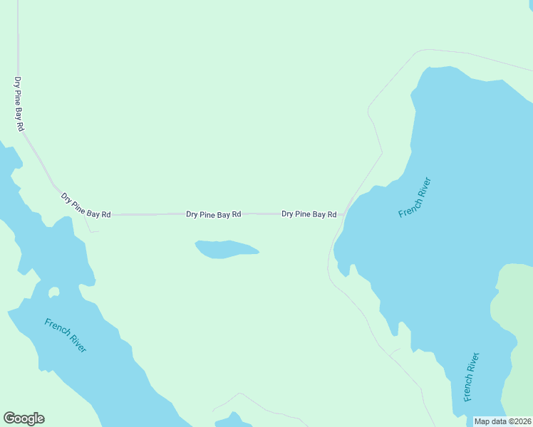 map of restaurants, bars, coffee shops, grocery stores, and more near Dry Pine Bay Road in French River