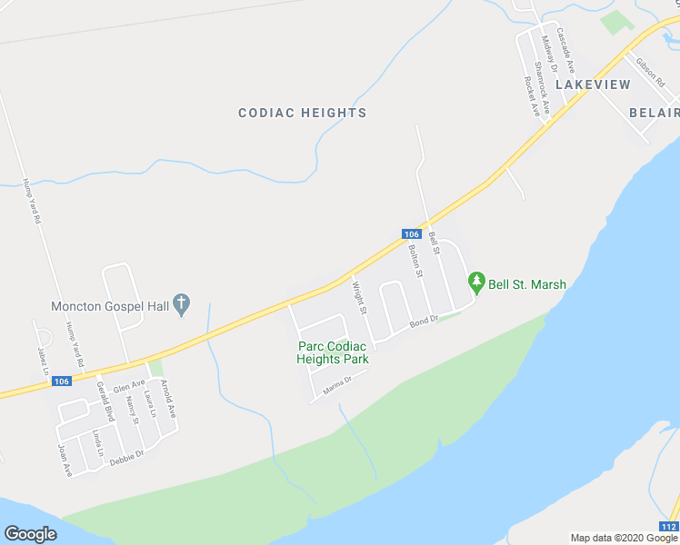map of restaurants, bars, coffee shops, grocery stores, and more near 735 Salisbury Road in Moncton