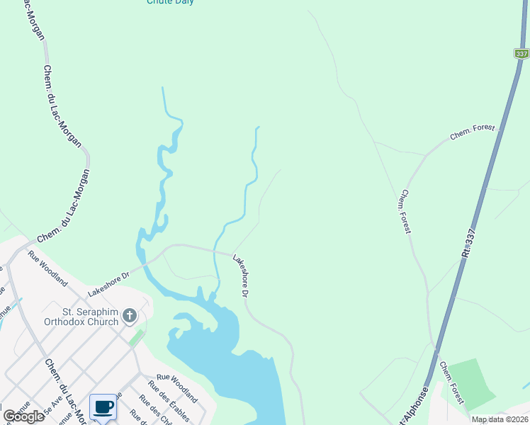 map of restaurants, bars, coffee shops, grocery stores, and more near 3990 Rue des Cardinaux in Rawdon