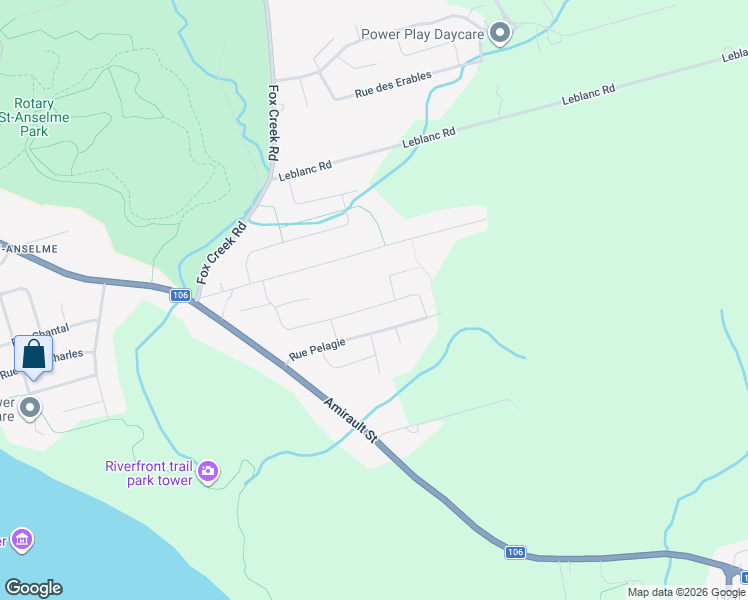 map of restaurants, bars, coffee shops, grocery stores, and more near 77 Herman Street in Dieppe