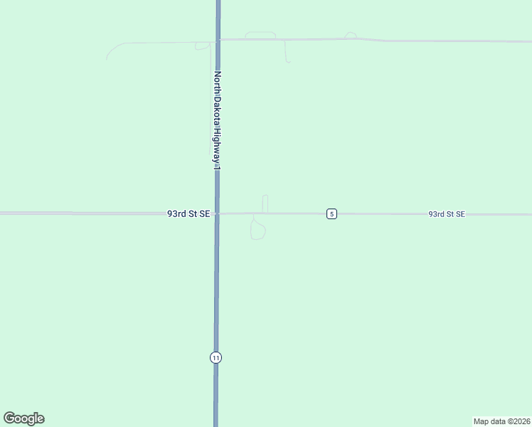 map of restaurants, bars, coffee shops, grocery stores, and more near 11069 93rd Street Southeast in Oakes