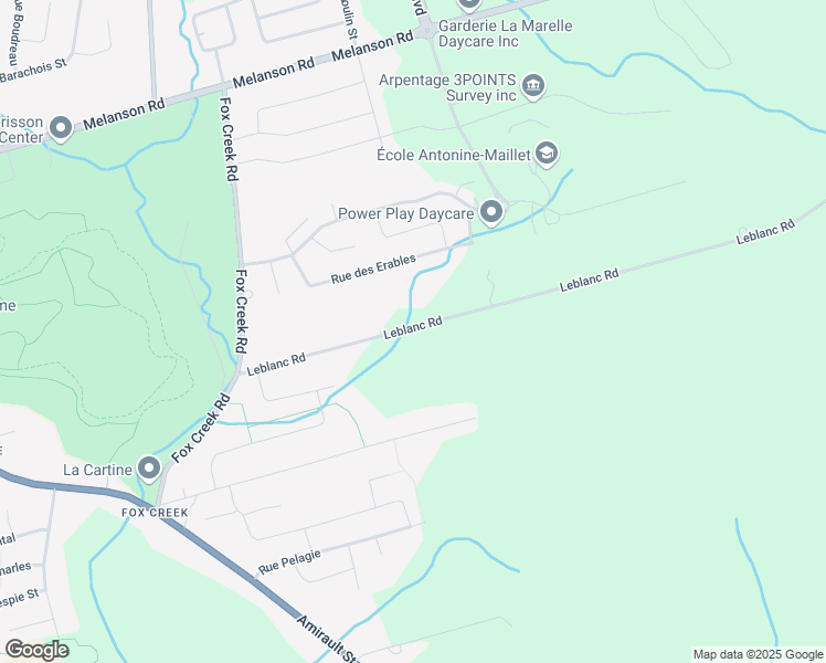 map of restaurants, bars, coffee shops, grocery stores, and more near 454 Leblanc Road in Dieppe