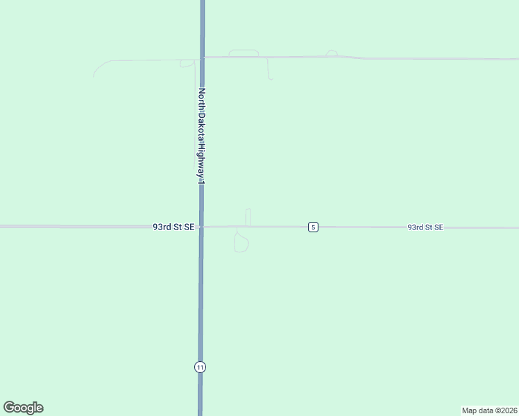 map of restaurants, bars, coffee shops, grocery stores, and more near 11069 93rd Street Southeast in Oakes