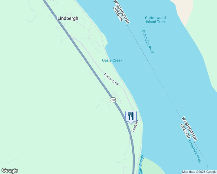 map of restaurants, bars, coffee shops, grocery stores, and more near 73962 Columbia River Highway in Rainier