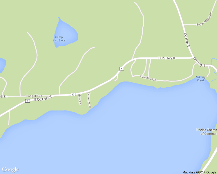 map of restaurants, bars, coffee shops, grocery stores, and more near 2580 Pleasant Bay Lane in Phelps
