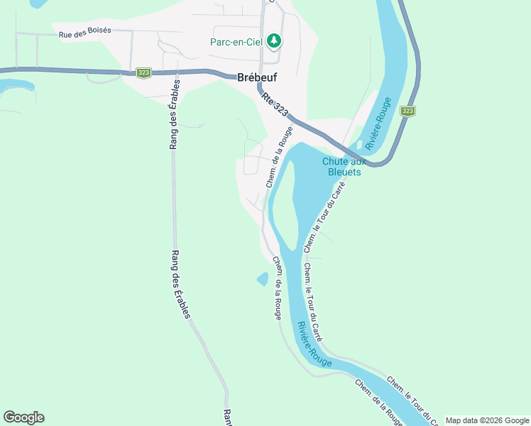 map of restaurants, bars, coffee shops, grocery stores, and more near 49 Chemin de la Rouge in Brébeuf
