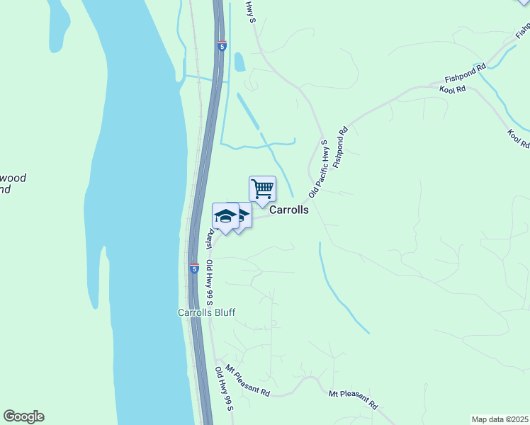 map of restaurants, bars, coffee shops, grocery stores, and more near in Carrolls