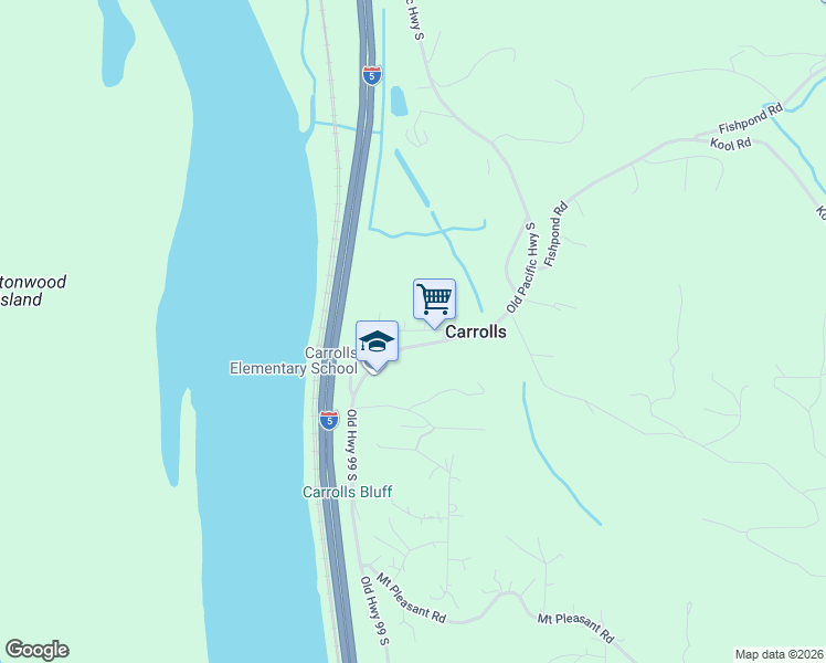 map of restaurants, bars, coffee shops, grocery stores, and more near in Carrolls