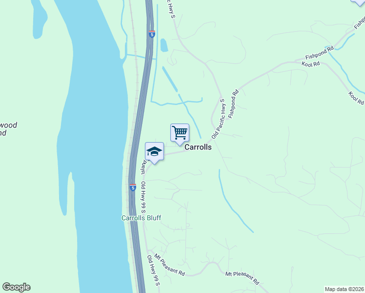 map of restaurants, bars, coffee shops, grocery stores, and more near in Carrolls