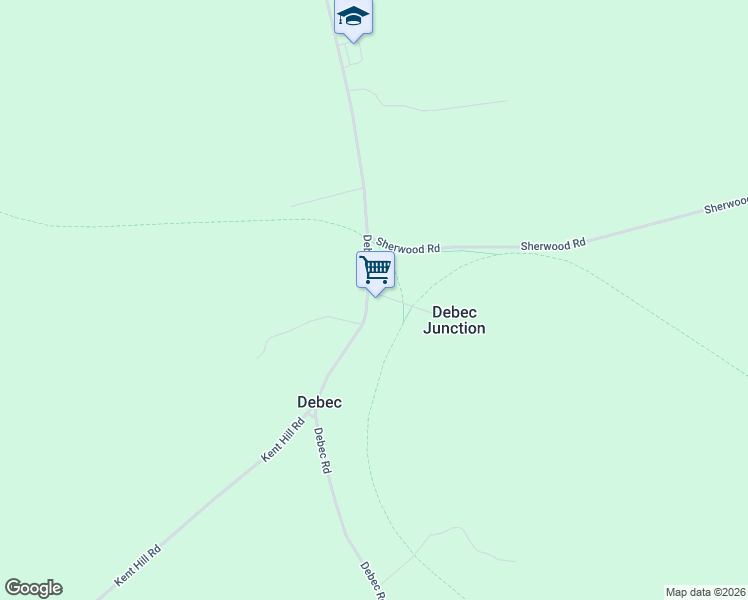 map of restaurants, bars, coffee shops, grocery stores, and more near 4 Station Road in Debec