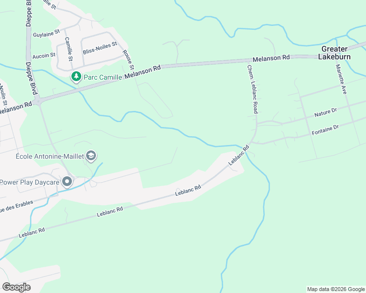 map of restaurants, bars, coffee shops, grocery stores, and more near 330 Elsliger St. in Dieppe