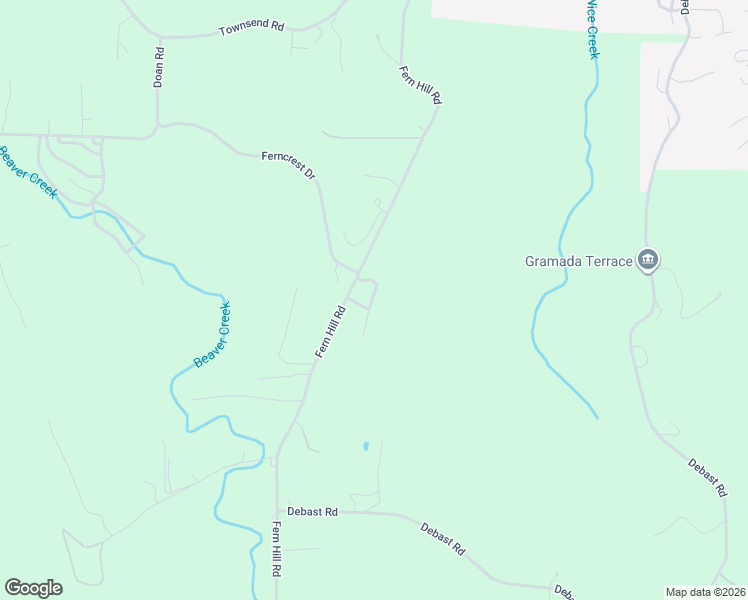 map of restaurants, bars, coffee shops, grocery stores, and more near 74380 Fern Hill Road in Rainier