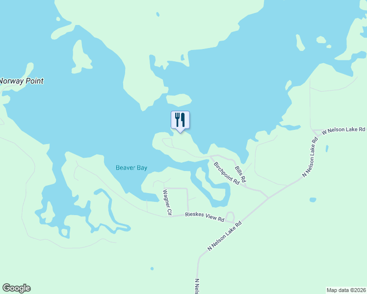 map of restaurants, bars, coffee shops, grocery stores, and more near 15326 Birchpoint Road in Hayward