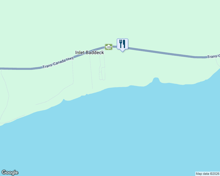 map of restaurants, bars, coffee shops, grocery stores, and more near in Inlet Baddeck