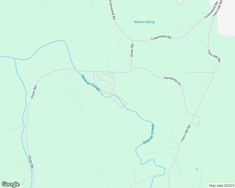 map of restaurants, bars, coffee shops, grocery stores, and more near 74866 Doan Road in Rainier