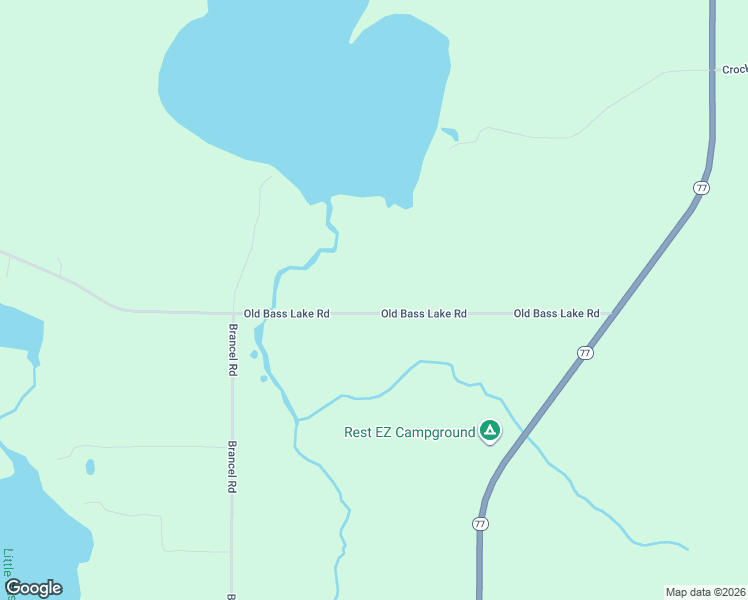 map of restaurants, bars, coffee shops, grocery stores, and more near W6590 Old Bass Lake Road in Minong