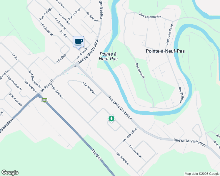 map of restaurants, bars, coffee shops, grocery stores, and more near 3290 Chemin de la Visitation in Saint-Ambroise-de-Kildare