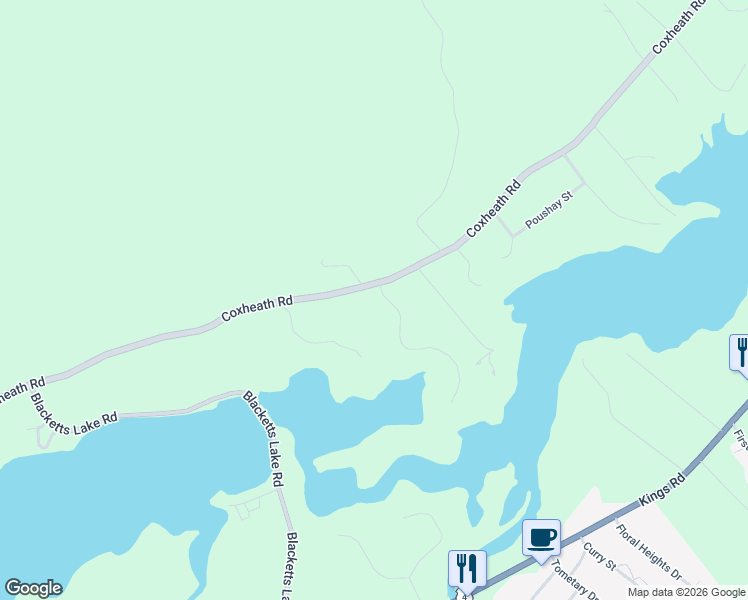 map of restaurants, bars, coffee shops, grocery stores, and more near 1369 Coxheath Road in Coxheath