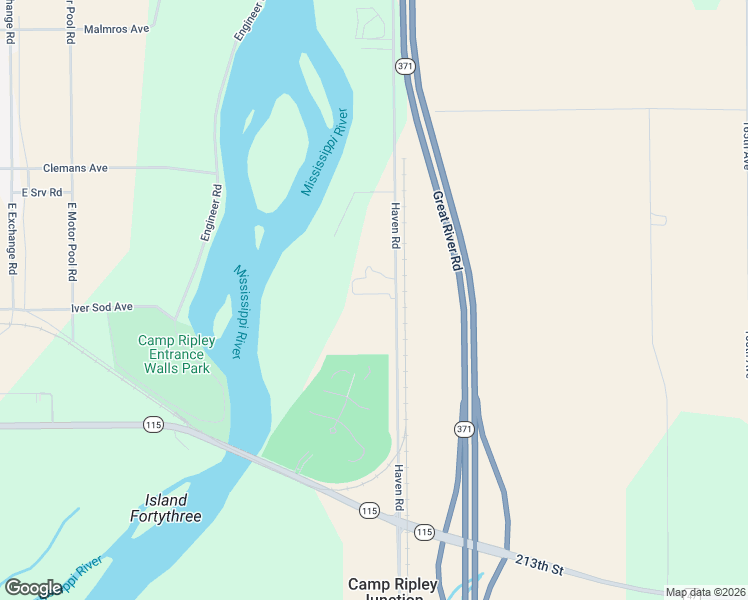 map of restaurants, bars, coffee shops, grocery stores, and more near 21883 Haven Road in Little Falls