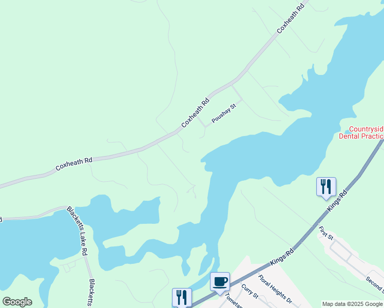 map of restaurants, bars, coffee shops, grocery stores, and more near 1287 Coxheath Road in Coxheath