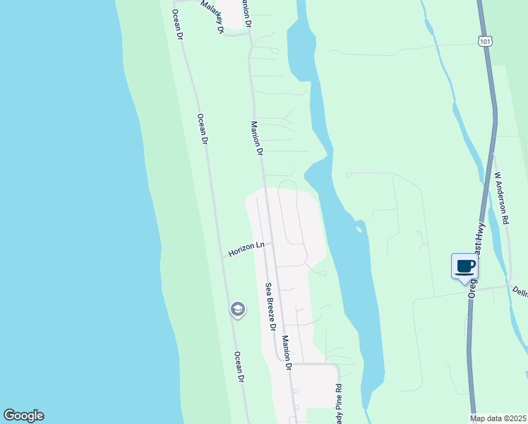 map of restaurants, bars, coffee shops, grocery stores, and more near 89817 Sea Breeze Drive in Warrenton