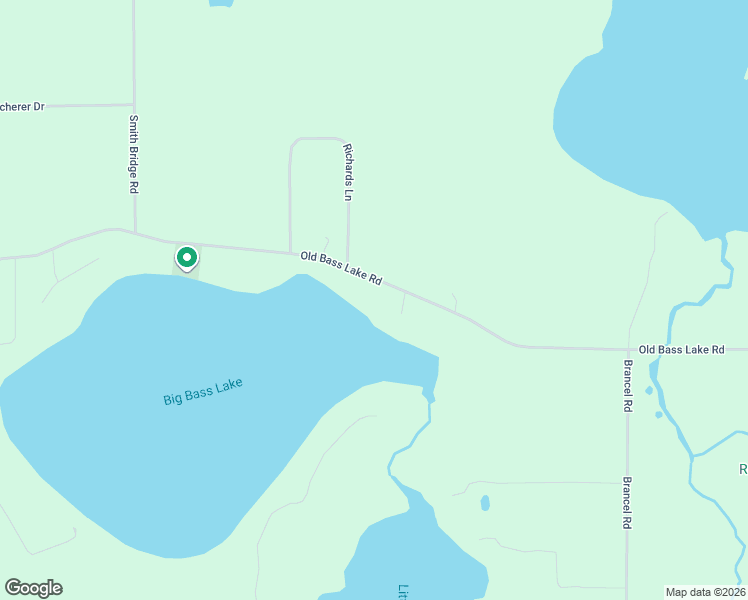 map of restaurants, bars, coffee shops, grocery stores, and more near W6905 Old Bass Lake Road in Minong