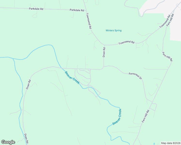 map of restaurants, bars, coffee shops, grocery stores, and more near 74866 Doan Road in Rainier