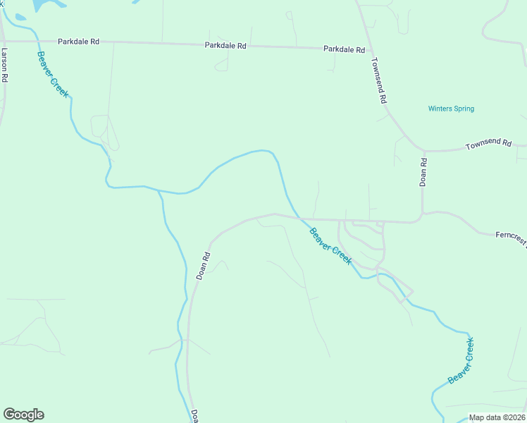 map of restaurants, bars, coffee shops, grocery stores, and more near 74755 Doan Road in Rainier
