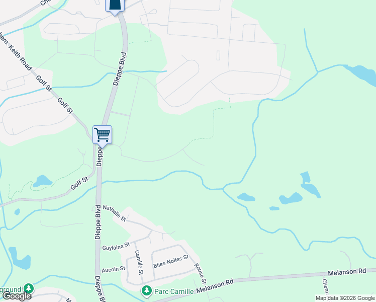 map of restaurants, bars, coffee shops, grocery stores, and more near 77 Rue Caleb in Dieppe