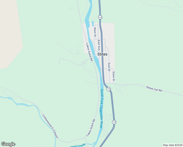 map of restaurants, bars, coffee shops, grocery stores, and more near 105 Three Bear Lane in Stites