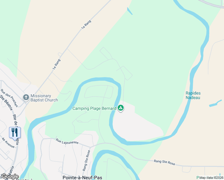 map of restaurants, bars, coffee shops, grocery stores, and more near 6171 Rue Archambault in Lourdes-de-Joliette