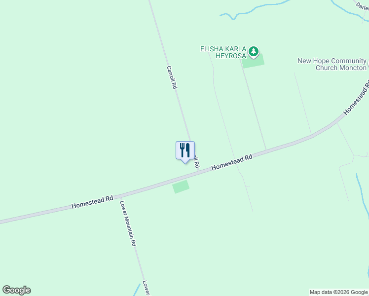 map of restaurants, bars, coffee shops, grocery stores, and more near 16 Carroll Road in Steeves Mountain