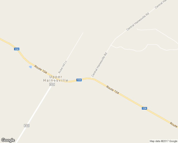 map of restaurants, bars, coffee shops, grocery stores, and more near 1250 Central Hainesville Road in Upper Hainesville