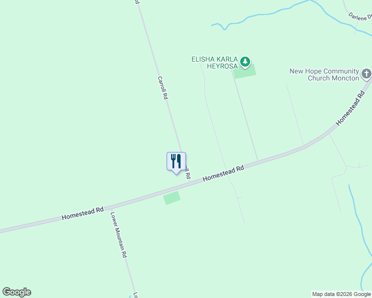 map of restaurants, bars, coffee shops, grocery stores, and more near 16 Carroll Road in Steeves Mountain