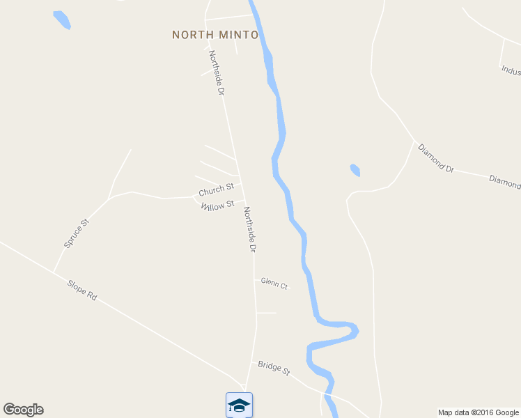 map of restaurants, bars, coffee shops, grocery stores, and more near 837 Northside Drive in Minto