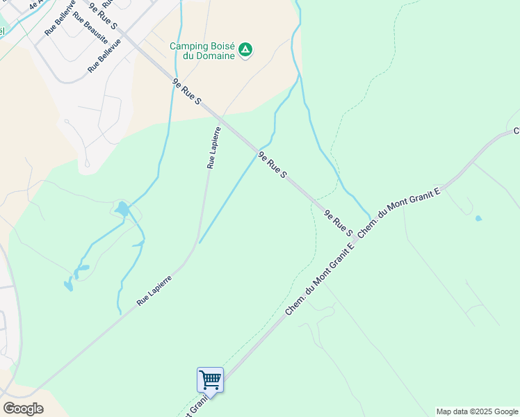 map of restaurants, bars, coffee shops, grocery stores, and more near 1200 9e Rue Sud in Thetford Mines