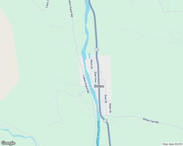 map of restaurants, bars, coffee shops, grocery stores, and more near 104 North Street in Stites