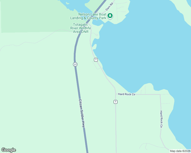 map of restaurants, bars, coffee shops, grocery stores, and more near 12757 County Highway T in Hayward