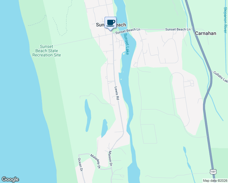 map of restaurants, bars, coffee shops, grocery stores, and more near 90364 Lewis Road in Warrenton
