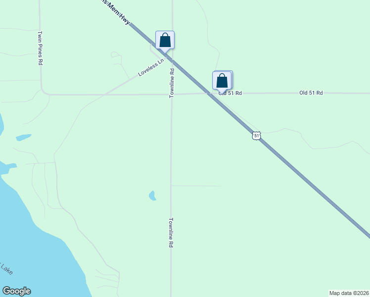 map of restaurants, bars, coffee shops, grocery stores, and more near 5130 Townline Road in Manitowish Waters