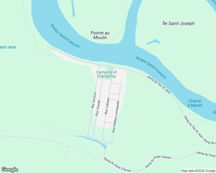 map of restaurants, bars, coffee shops, grocery stores, and more near 34 Rue Leblanc in Saint-François-du-Lac
