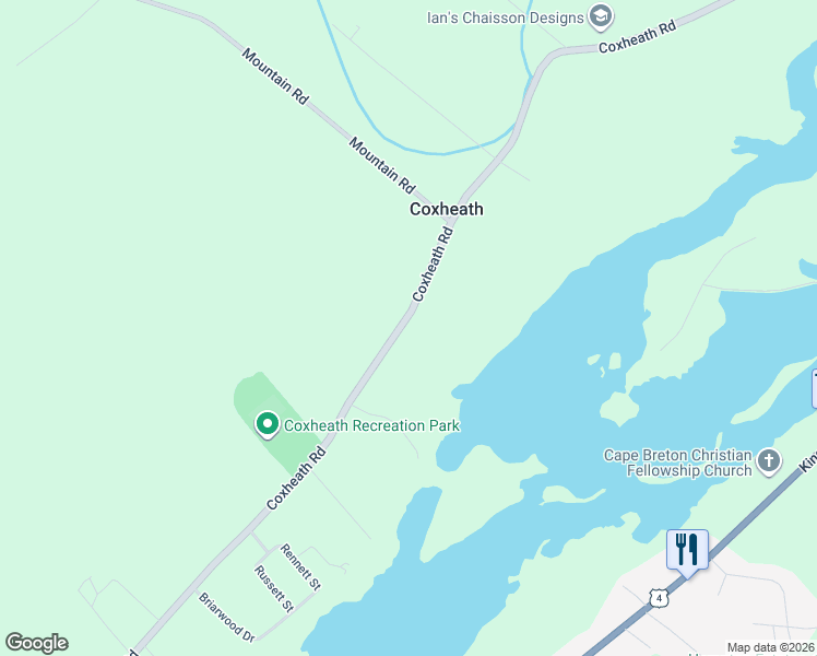 map of restaurants, bars, coffee shops, grocery stores, and more near 815 Coxheath Road in Sydney