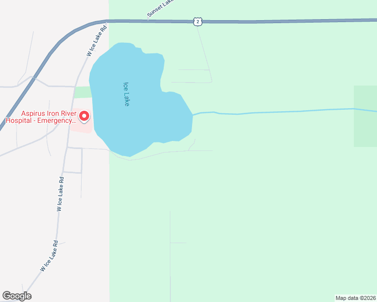 map of restaurants, bars, coffee shops, grocery stores, and more near 1658 South Ice Lake Road in Iron River