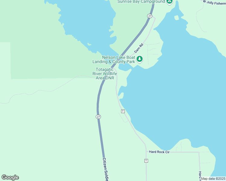 map of restaurants, bars, coffee shops, grocery stores, and more near 12867 County Highway T in Hayward