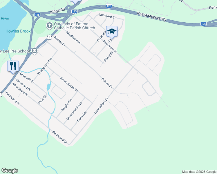 map of restaurants, bars, coffee shops, grocery stores, and more near 204 Fatima Drive in Sydney