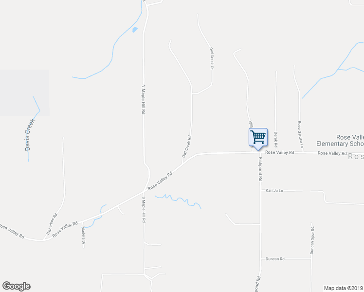 map of restaurants, bars, coffee shops, grocery stores, and more near 133 Owl Creek Road in Kelso